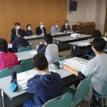 「とめる会」に話が聞きたいと中学生14人